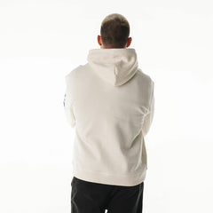 Detroit Lions The Wild Collective Unisex Stacked Graphic Sleeve Fleece Hoodie - Cream - NFL