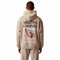 Arizona Cardinals The Wild Collective Unisex Oversized Graphic Fleece Hoodie - Tan - NFL