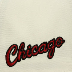 Mitchell & Ness Chicago Bulls Ochre Dusted Double Two-Toned Pro Crown Adjustable Hat Cream