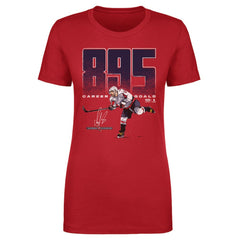 Alexander Ovechkin Washington Capitals 500 Level Women's NHL All-Time Leading Goal Scorer Bold T-Shirt - Red | NHL near me