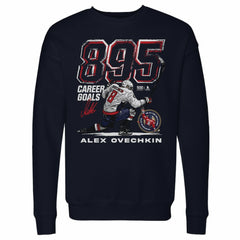 Alexander Ovechkin Washington Capitals 500 Level NHL All-Time Leading Goal Scorer Grunge Pullover Sweatshirt - Navy | NHL sale