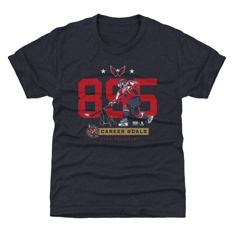Alexander Ovechkin Washington Capitals 500 Level Youth NHL All-Time Leading Goal Scorer Number T-Shirt - Navy | NHL online