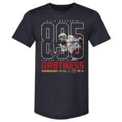 Alexander Ovechkin Washington Capitals 500 Level NHL All-Time Leading Goal Scorer Tri-Blend Outline T-Shirt - Navy | NHL near me