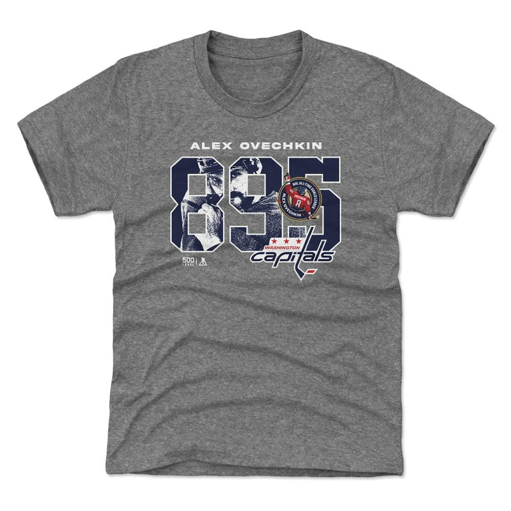 Alexander Ovechkin Washington Capitals 500 Level Youth NHL All-Time Leading Goal Scorer Overlay T-Shirt - Gray | NHL discount