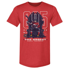 Alexander Ovechkin Washington Capitals 500 Level NHL All-Time Leading Goal Scorer Tri-Blend Throne T-Shirt - Red | NHL near me