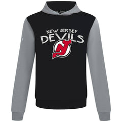 New Jersey Devils Levelwear Ultimate Mission Pullover Hoodie - Black/Gray | NHL Lifestyle