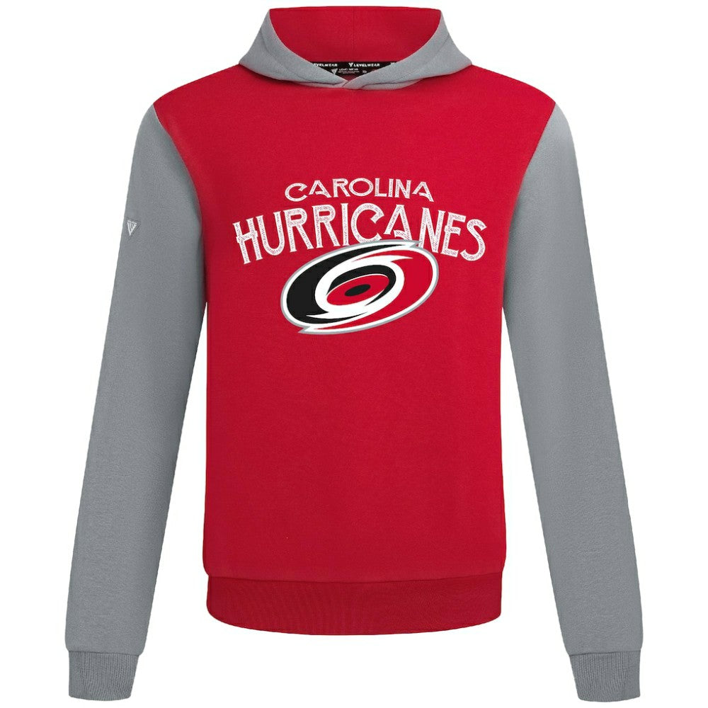 Carolina Hurricanes Levelwear Ultimate Mission Pullover Hoodie - Red/Gray | NHL Clearance