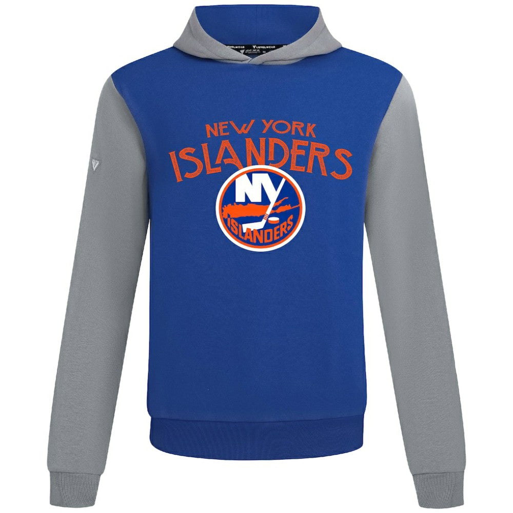 New York Islanders Levelwear Ultimate Mission Pullover Hoodie - Royal/Gray | NHL Clearance