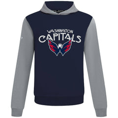 Washington Capitals Levelwear Ultimate Mission Pullover Hoodie - Navy/Gray | NHL discount