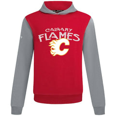 Calgary Flames Levelwear Ultimate Mission Pullover Hoodie - Red/Gray | NHL on sale