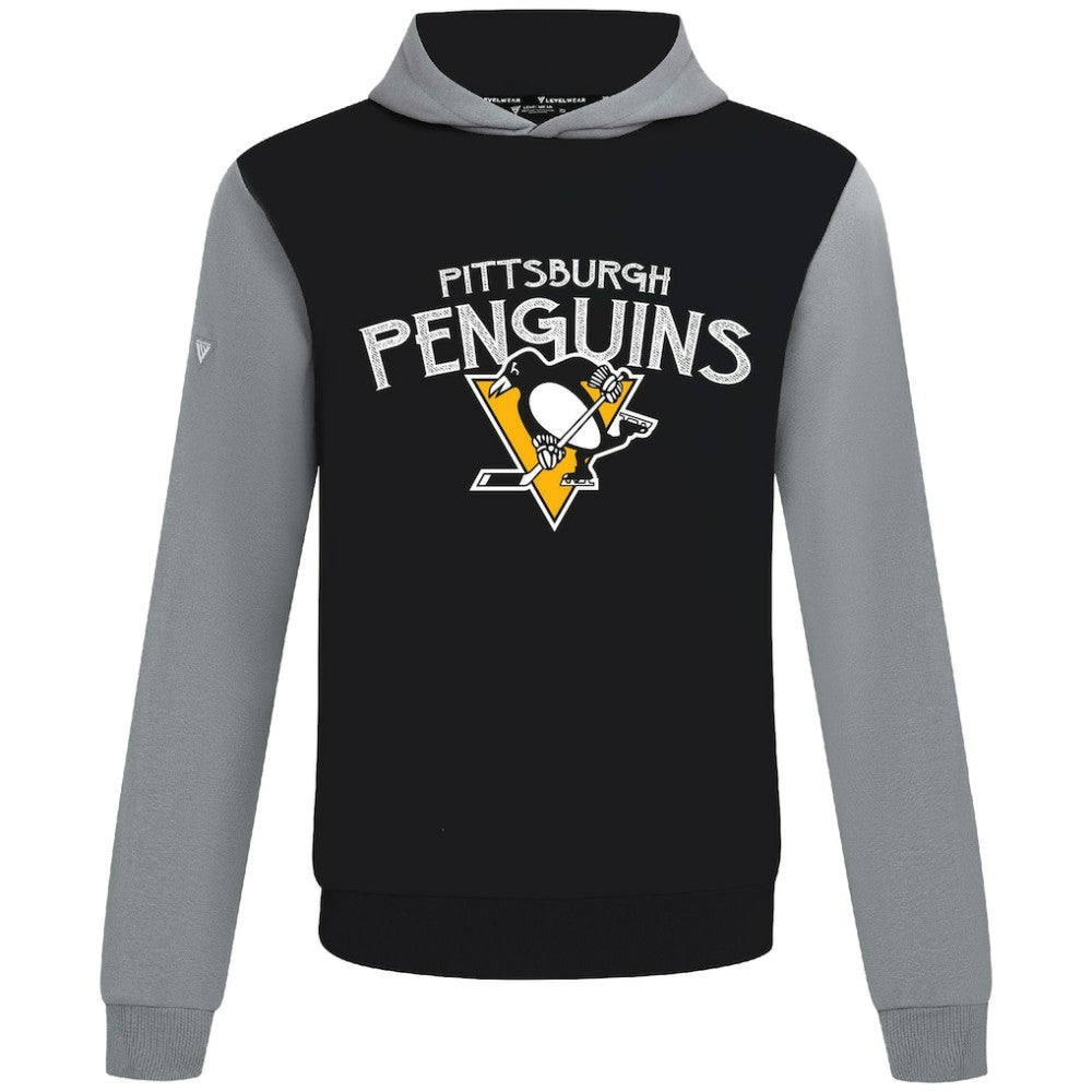 Pittsburgh Penguins Levelwear Ultimate Mission Pullover Hoodie - Black/Gray | NHL on sale