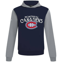 Montreal Canadiens Levelwear Ultimate Mission Pullover Hoodie - Navy/Gray | NHL discount