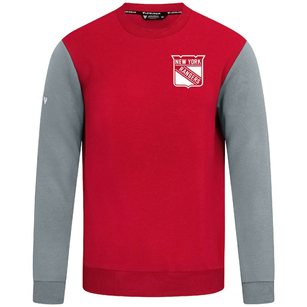 New York Rangers Levelwear Ultimate Response Sweatshirt - Red/Gray | NHL on sale