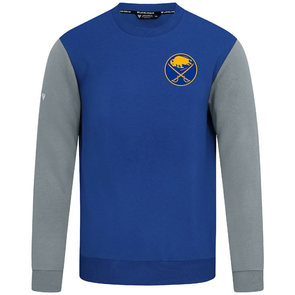 Buffalo Sabres Levelwear Ultimate Response Sweatshirt - Royal/Gray | NHL sale
