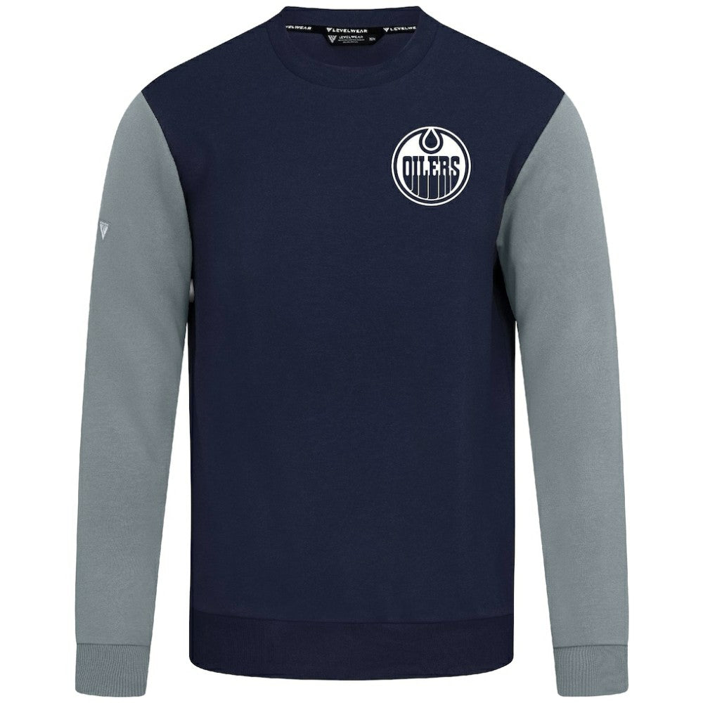Edmonton Oilers Levelwear Ultimate Response Sweatshirt - Navy/Gray | NHL sale