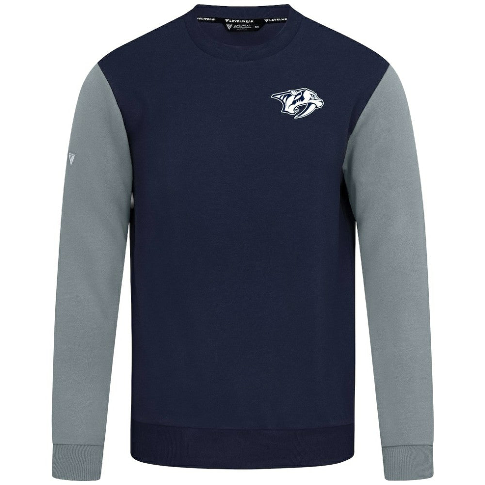 Nashville Predators Levelwear Ultimate Response Sweatshirt - Navy/Gray | NHL sale