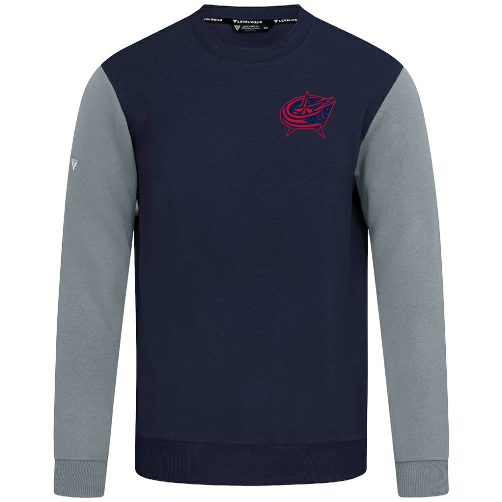 Columbus Blue Jackets Levelwear Ultimate Response Sweatshirt - Navy/Gray | NHL near me