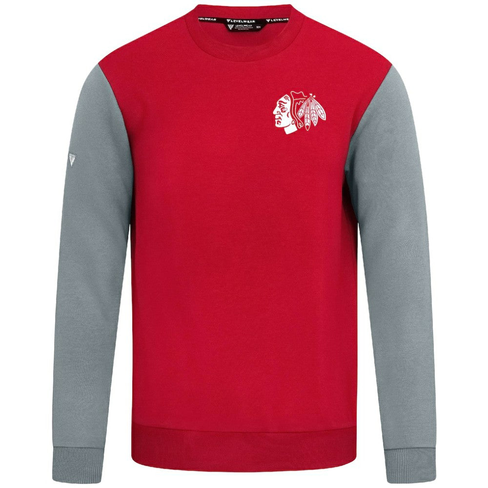 Chicago Blackhawks Levelwear Ultimate Response Sweatshirt - Red/Gray | NHL on sale