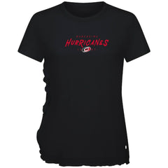 Carolina Hurricanes Levelwear Women's Airflow Scratched T-Shirt - Black | NHL Lifestyle