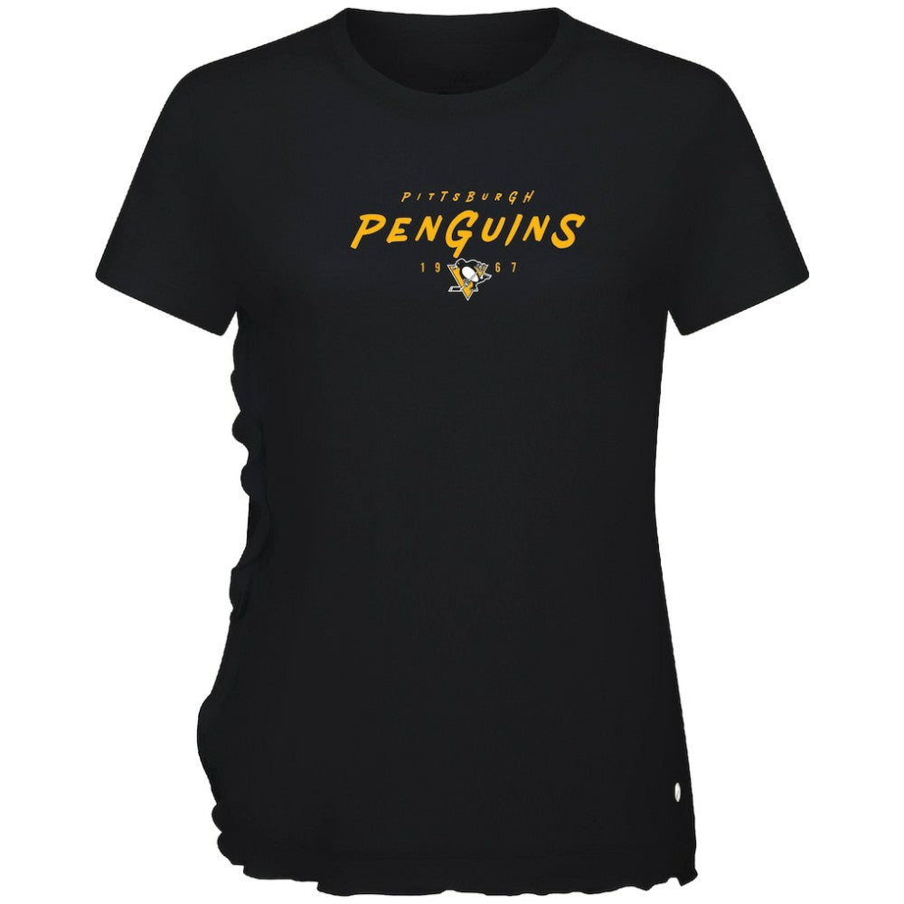 Pittsburgh Penguins Levelwear Women's Airflow Scratched T-Shirt - Black | NHL sale