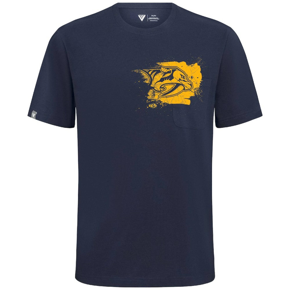 Nashville Predators Levelwear Focal Blasted T-Shirt - Navy | NHL near me