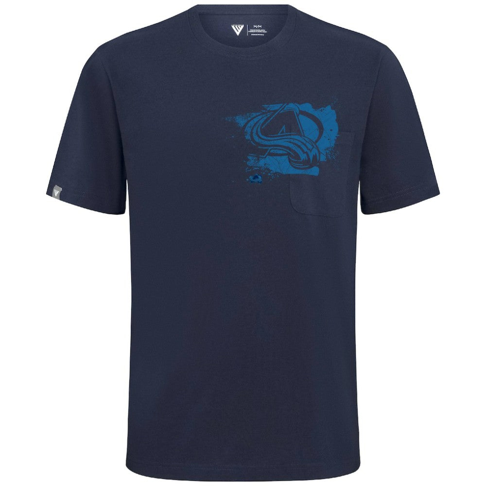 Colorado Avalanche Levelwear Focal Blasted T-Shirt - Navy | NHL online