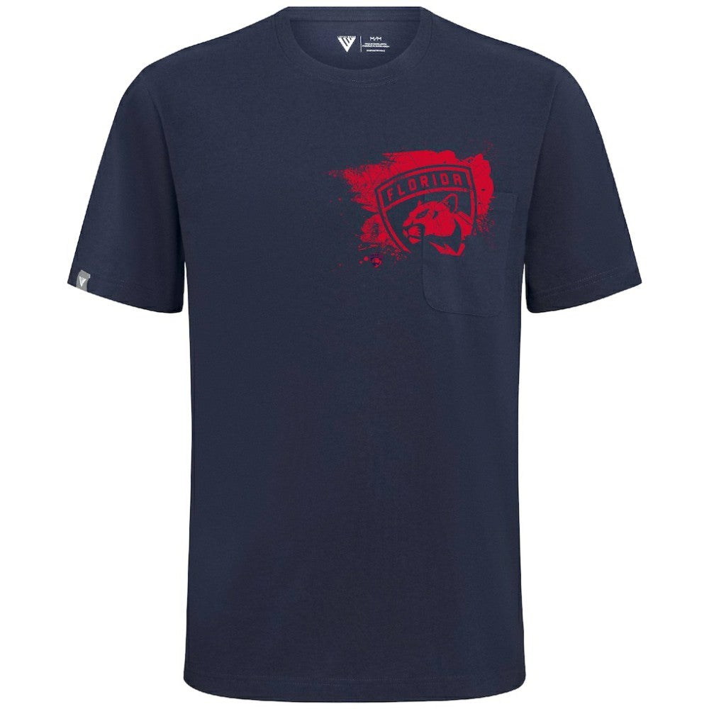 Florida Panthers Levelwear Focal Blasted T-Shirt - Navy | NHL Clearance