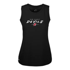 New Jersey Devils Levelwear Women's Macy Scratched Tank Top - Black | NHL Clearance