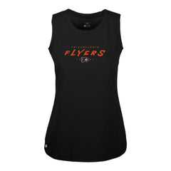 Philadelphia Flyers Levelwear Women's Macy Scratched Tank Top - Black | NHL Clearance