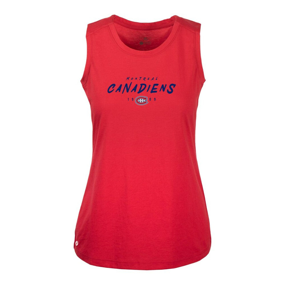Montreal Canadiens Levelwear Women's Macy Scratched Tank Top - Red | NHL Lifestyle