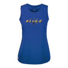 St. Louis Blues Levelwear Women's Macy Scratched Tank Top - Royal | NHL online