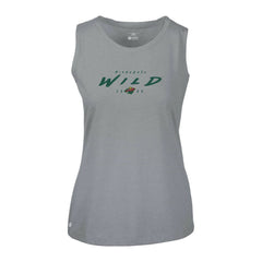 Minnesota Wild Levelwear Women's Macy Scratched Tank Top - Gray | NHL on sale