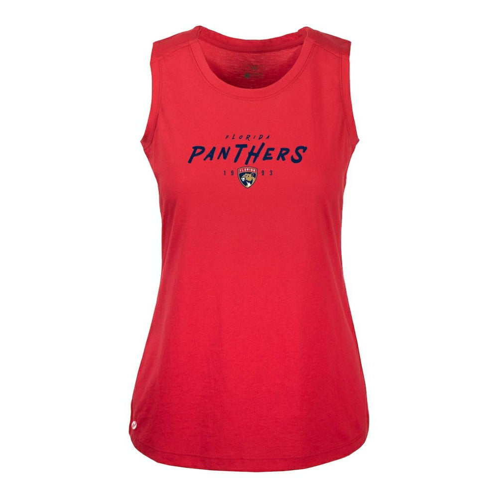Florida Panthers Levelwear Women's Macy Scratched Tank Top - Red | NHL Lifestyle