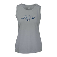 Winnipeg Jets Levelwear Women's Macy Scratched Tank Top - Gray | NHL on sale