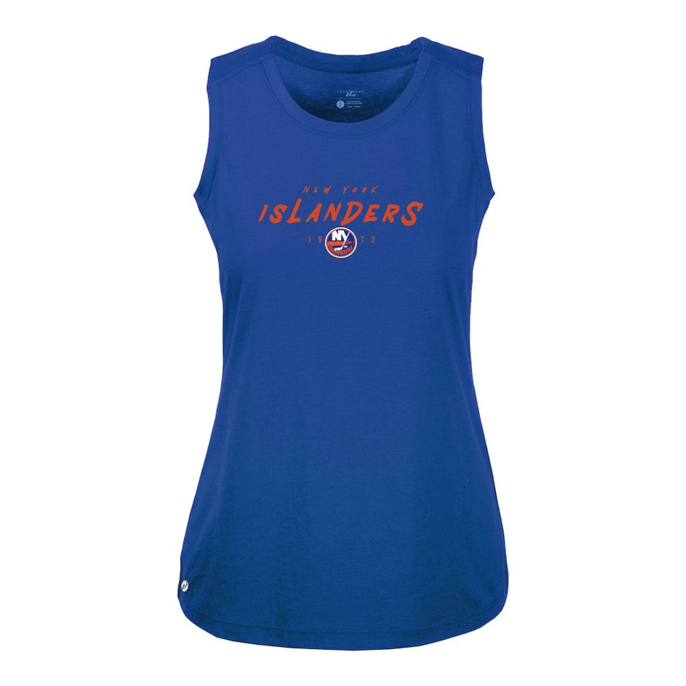 New York Islanders Levelwear Women's Macy Scratched Tank Top - Royal | NHL sale