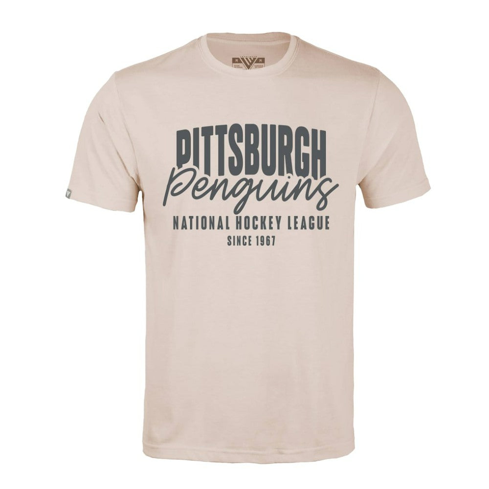 Pittsburgh Penguins Levelwear Richmond Response T-Shirt - Khaki | NHL Lifestyle