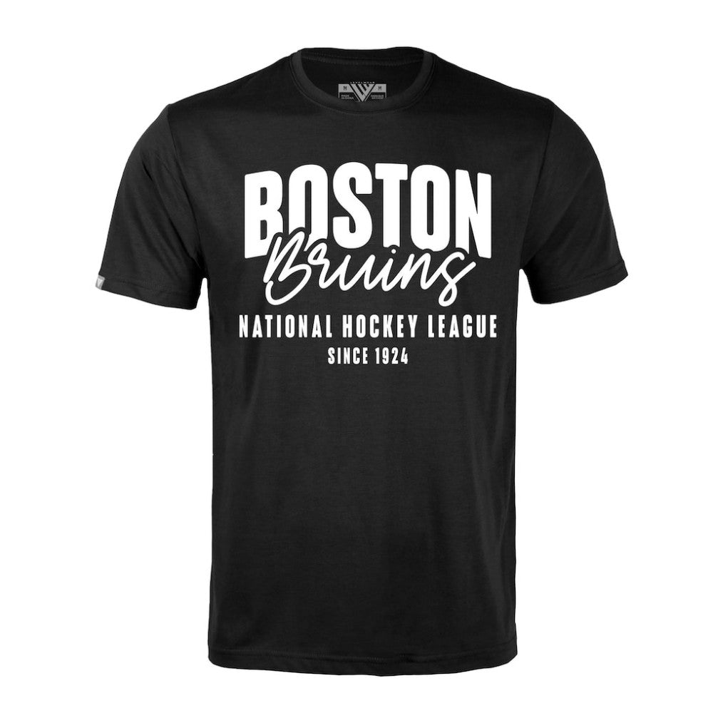 Boston Bruins Levelwear Richmond Response T-Shirt - Black | NHL Lifestyle