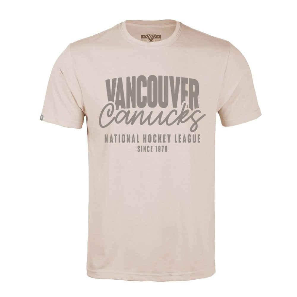 Vancouver Canucks Levelwear Richmond Response T-Shirt - Khaki | NHL Lifestyle