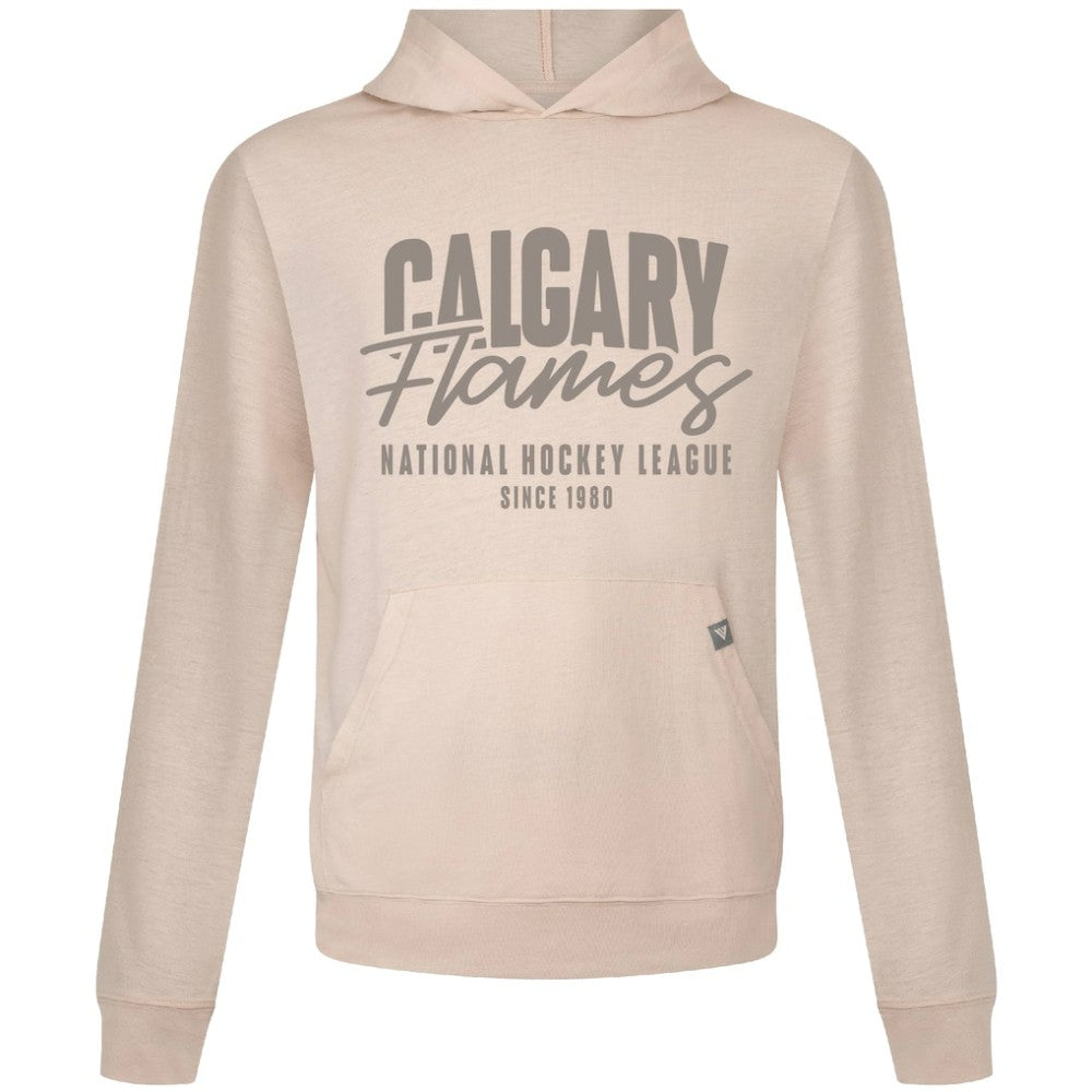 Calgary Flames Levelwear Relay Response Pullover Hoodie - Khaki | NHL near me