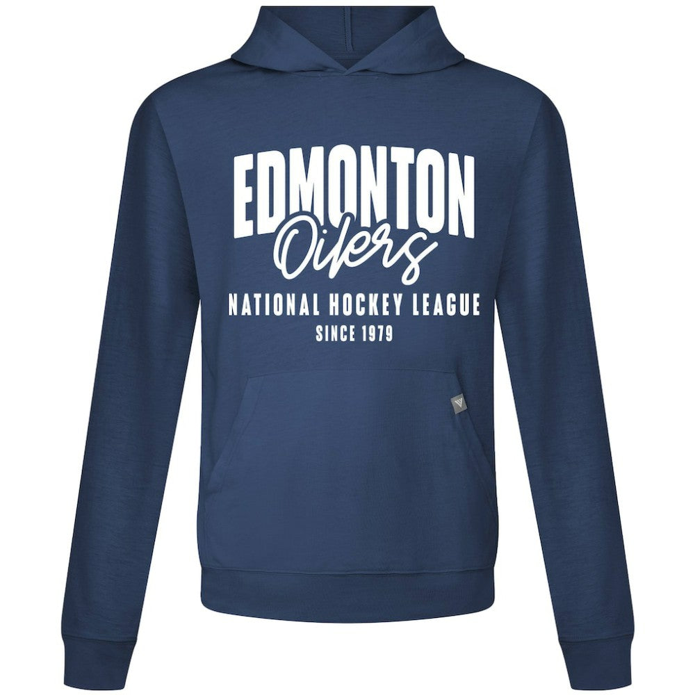 Edmonton Oilers Levelwear Relay Response Pullover Hoodie - Navy | NHL Lifestyle