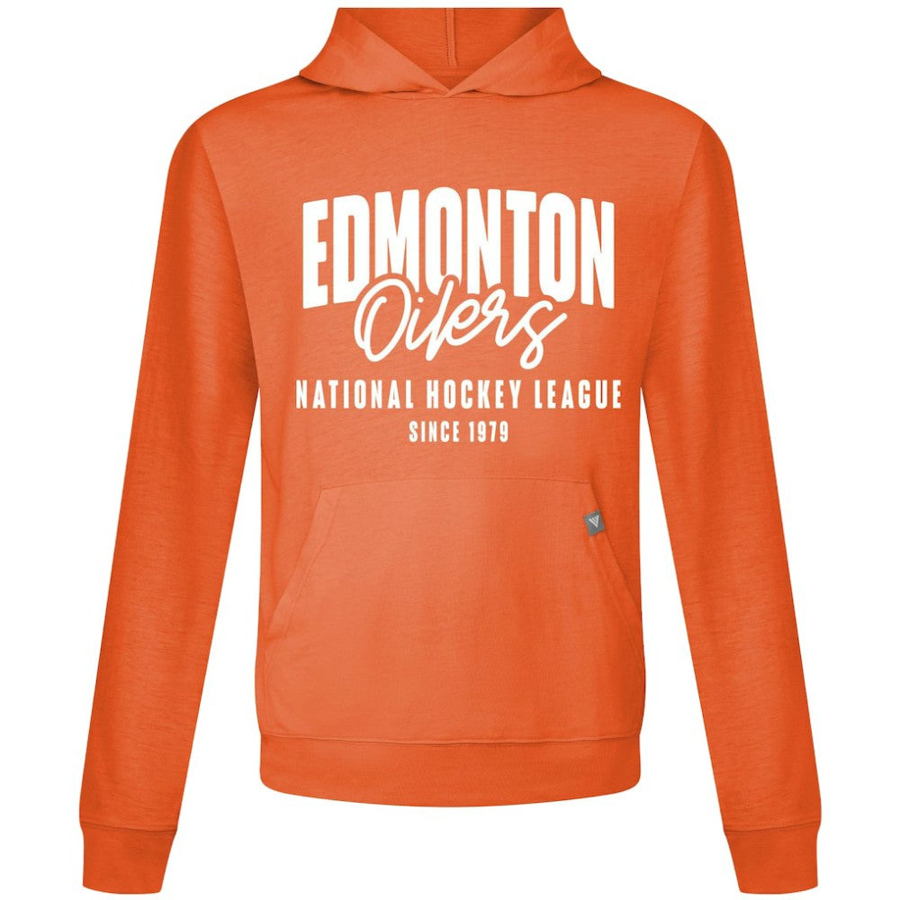 Edmonton Oilers Levelwear Relay Response Pullover Hoodie - Orange | NHL Clearance