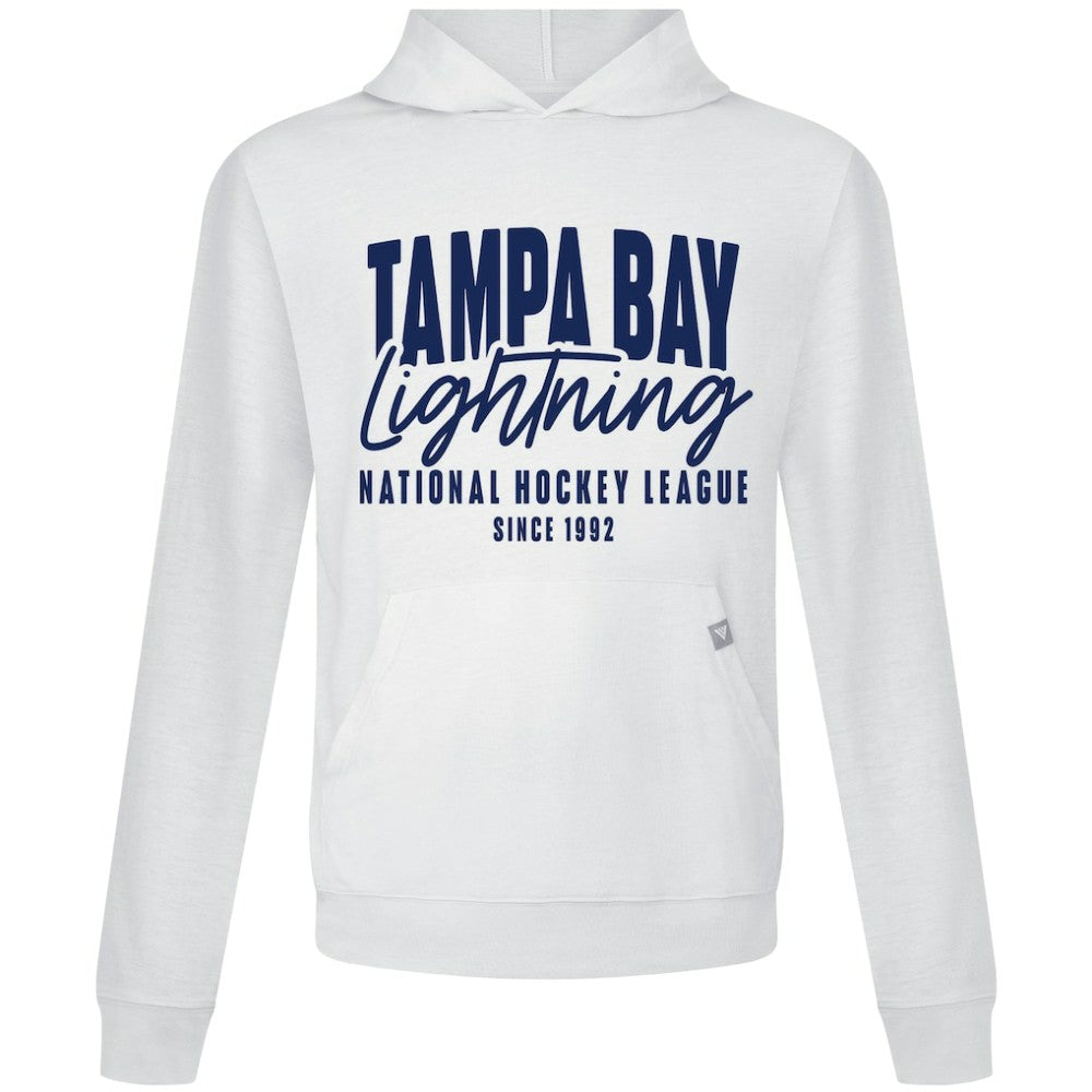 Tampa Bay Lightning Levelwear Relay Response Pullover Hoodie - White | NHL Lifestyle