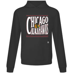 Chicago Blackhawks Levelwear Relay Powerhouse Pullover Hoodie - Black | NHL Clearance