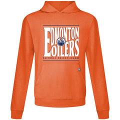 Edmonton Oilers Levelwear Relay Powerhouse Pullover Hoodie - Orange | NHL near me