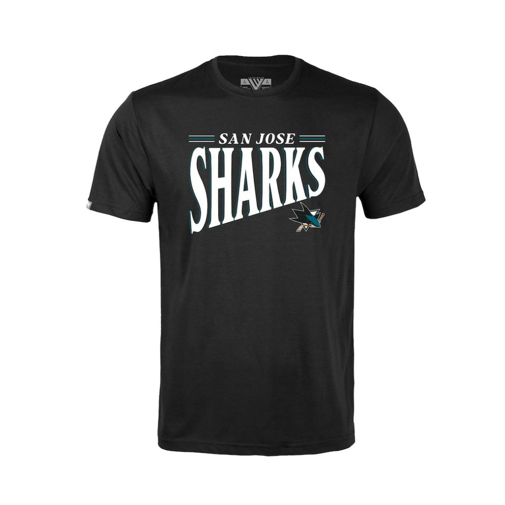 San Jose Sharks Levelwear Youth Little Richmond Tally T-Shirt - Black | NHL on sale