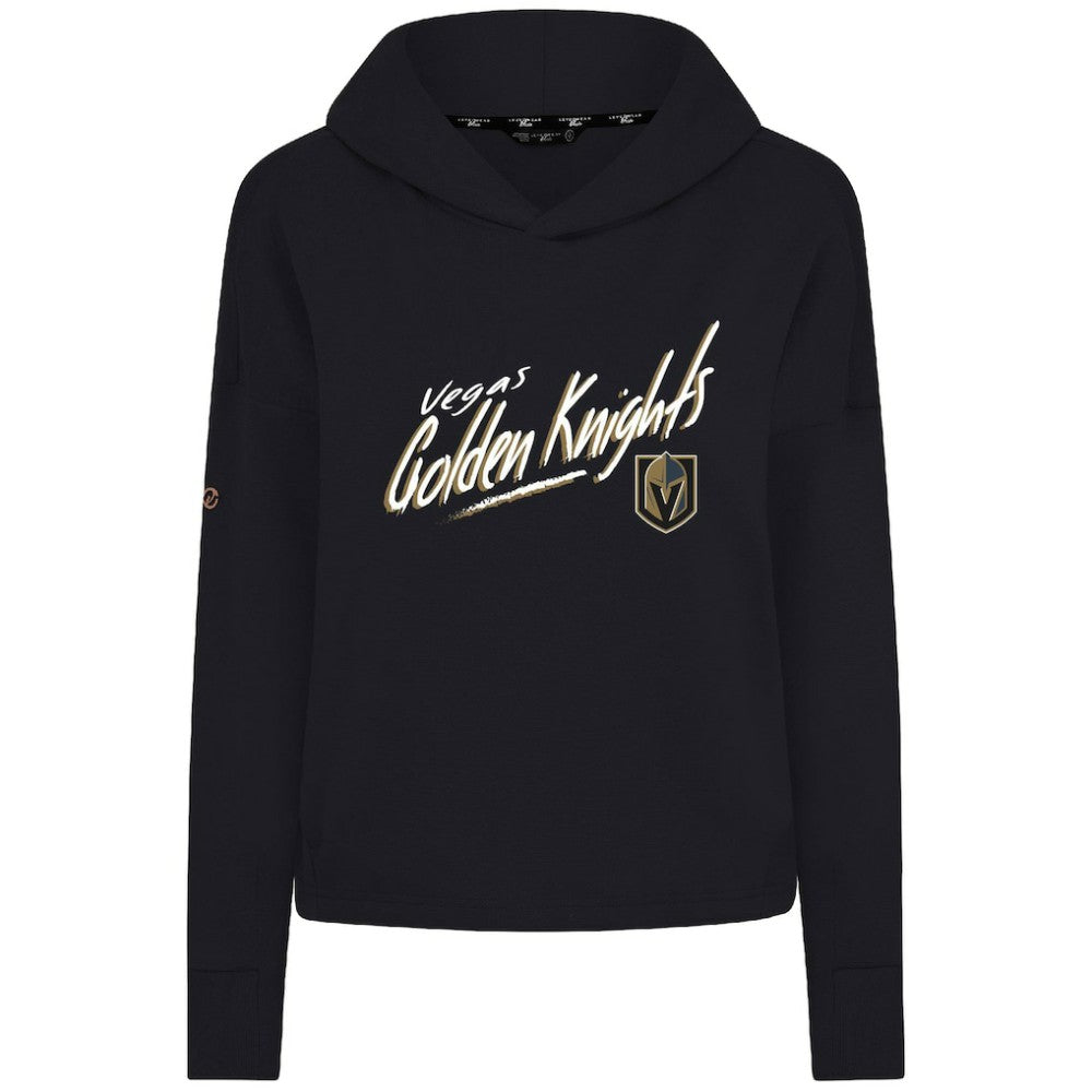 Vegas Golden Knights Levelwear Women's Sweet Sizzle Tri-Blend Cropped Pullover Hoodie - Black | NHL sale