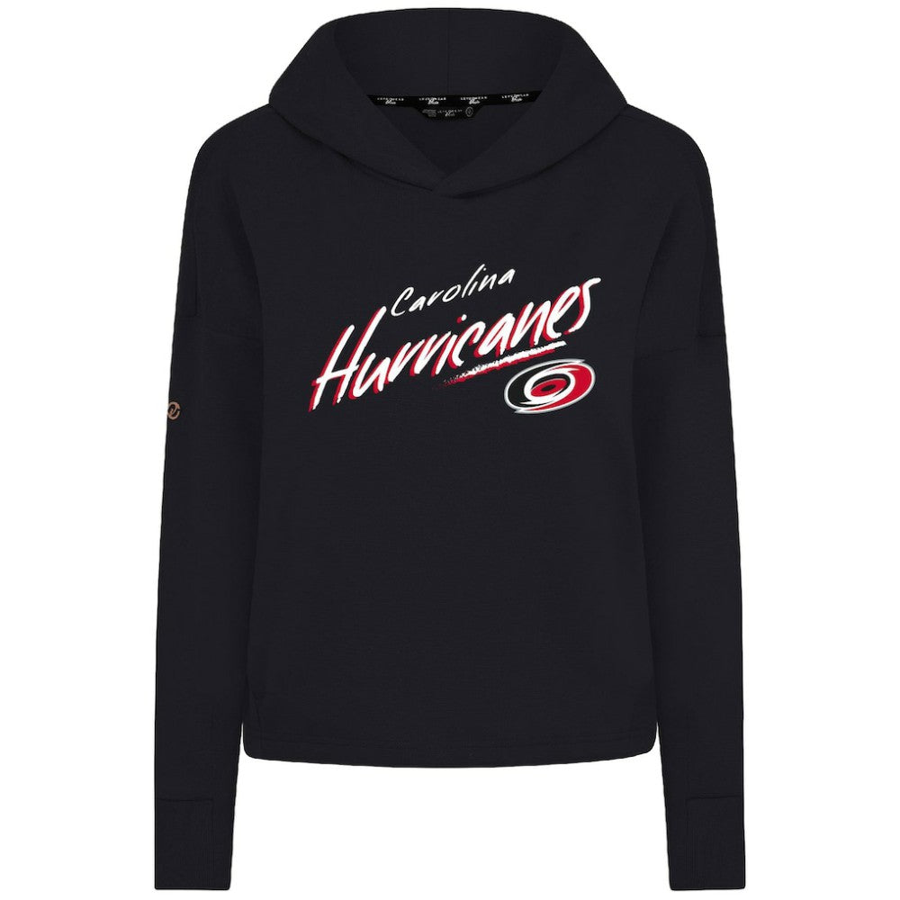 Carolina Hurricanes Levelwear Women's Sweet Sizzle Tri-Blend Cropped Pullover Hoodie - Black | NHL online