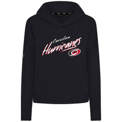 Carolina Hurricanes Levelwear Women's Sweet Sizzle Tri-Blend Cropped Pullover Hoodie - Black | NHL online