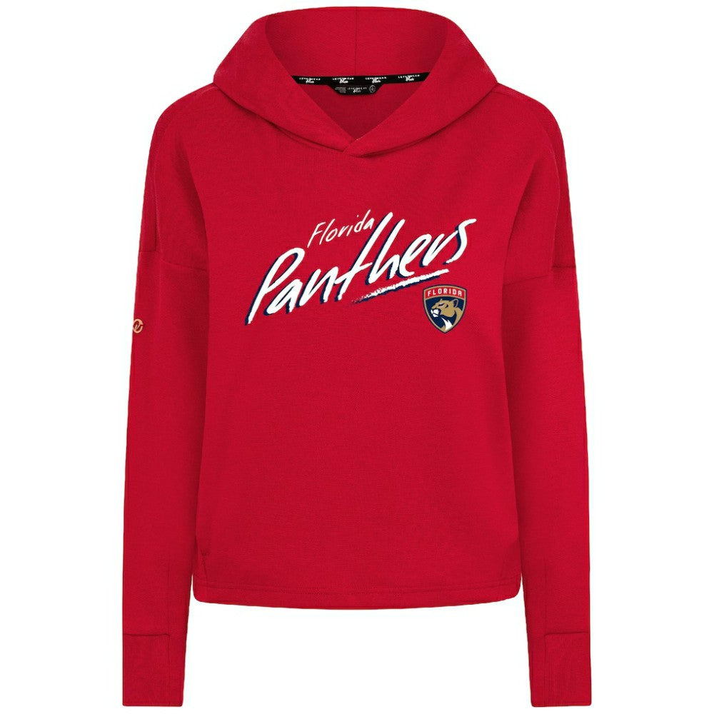 Florida Panthers Levelwear Women's Sweet Sizzle Tri-Blend Cropped Pullover Hoodie - Red | NHL sale