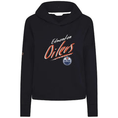 Edmonton Oilers Levelwear Women's Sweet Sizzle Tri-Blend Cropped Pullover Hoodie - Black | NHL on sale
